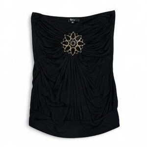 RHOC Sky Beaded Medallion Tube Top